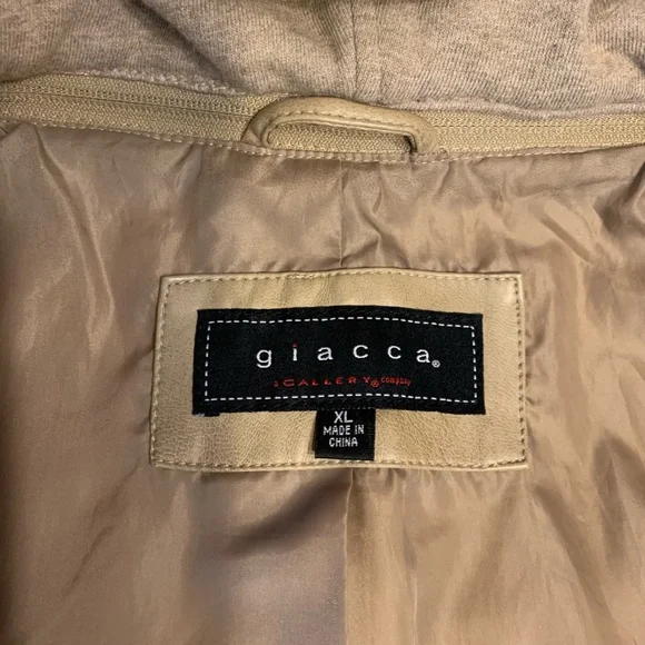 giacca Gallery Tan Coat Womens XL - Picture 3 of 7